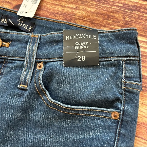 Women’s J. Crew Mercantile Curvy Skinny Jean Size 28 NWT - Picture 2 of 7
